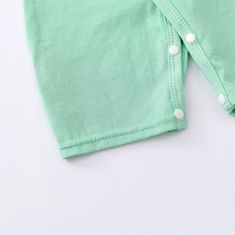 Bodysuit mùa hè ngắn cho bé sơ sinh từ 3-13kg, cài cúc lệch tiện lợi hàng Quảng Châu cao cấp - BD86