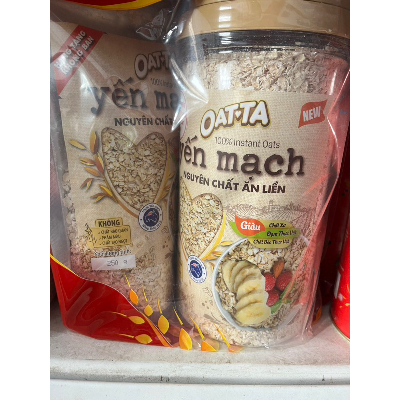 YẾN MẠCH NGUYÊN CHẤT ĂN LIỀN OATTA - HỘP 800G Tặng 1 gói 300g