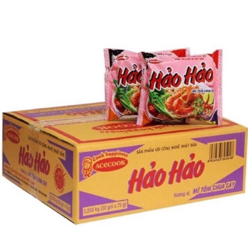 Thùng mì Hảo Hảo chua cay 30 gói