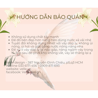 VELLE DESIGN Chân váy dập ly lụa Lavia chất lụa Mango cao cấp không nhăn