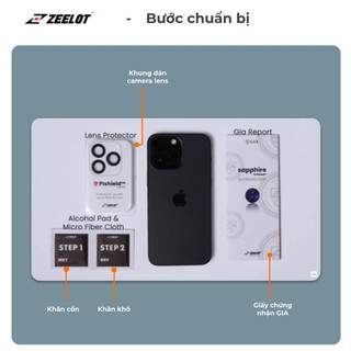 Miếng dán camera cho iPhone 14 / 14 Plus PIshield Zeelot