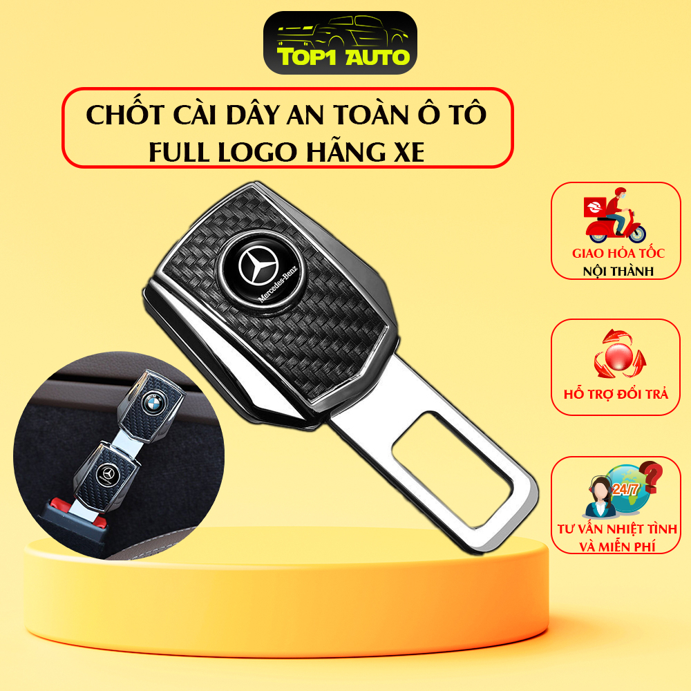 Chốt cài dây an toàn loại Cao cấp có Logo Hãng xe P043