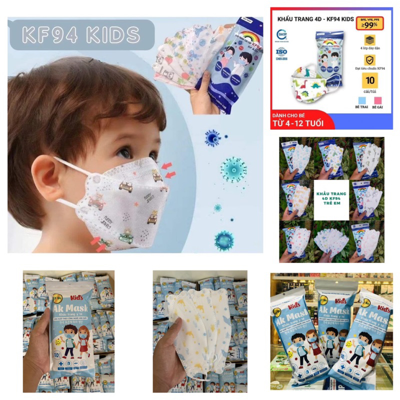 KHẨU TRANG BÉ KF94 ĐẠI PHÁT & AK MASK