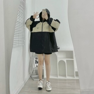 Áo khoác dù 2 lớp nón nam nữ uniset from rộng
