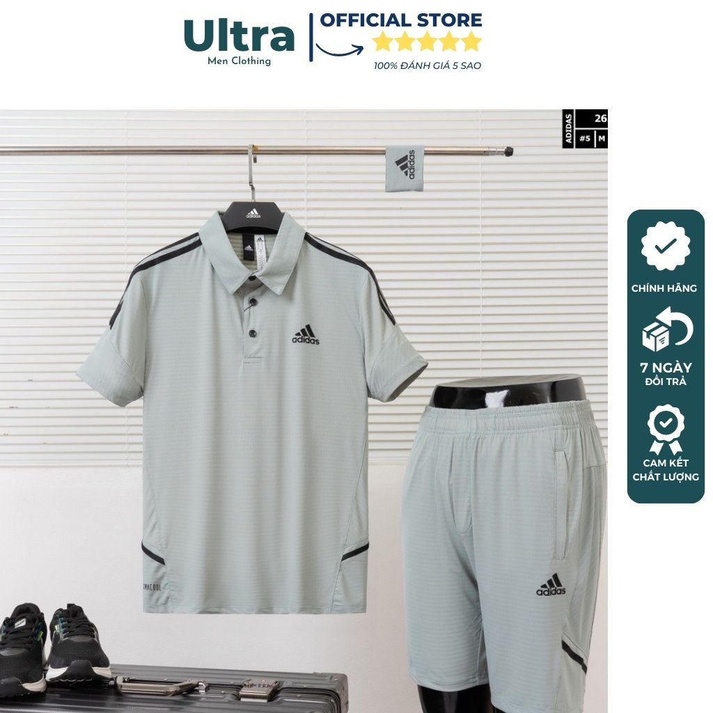 Bộ đồ thể thao nam cao cấp mùa hè Adidas Hàng Hiệu Ultra Men UM262 Đồ bộ nam phom chuẩn đẹp hàng xịn chất mát 2023