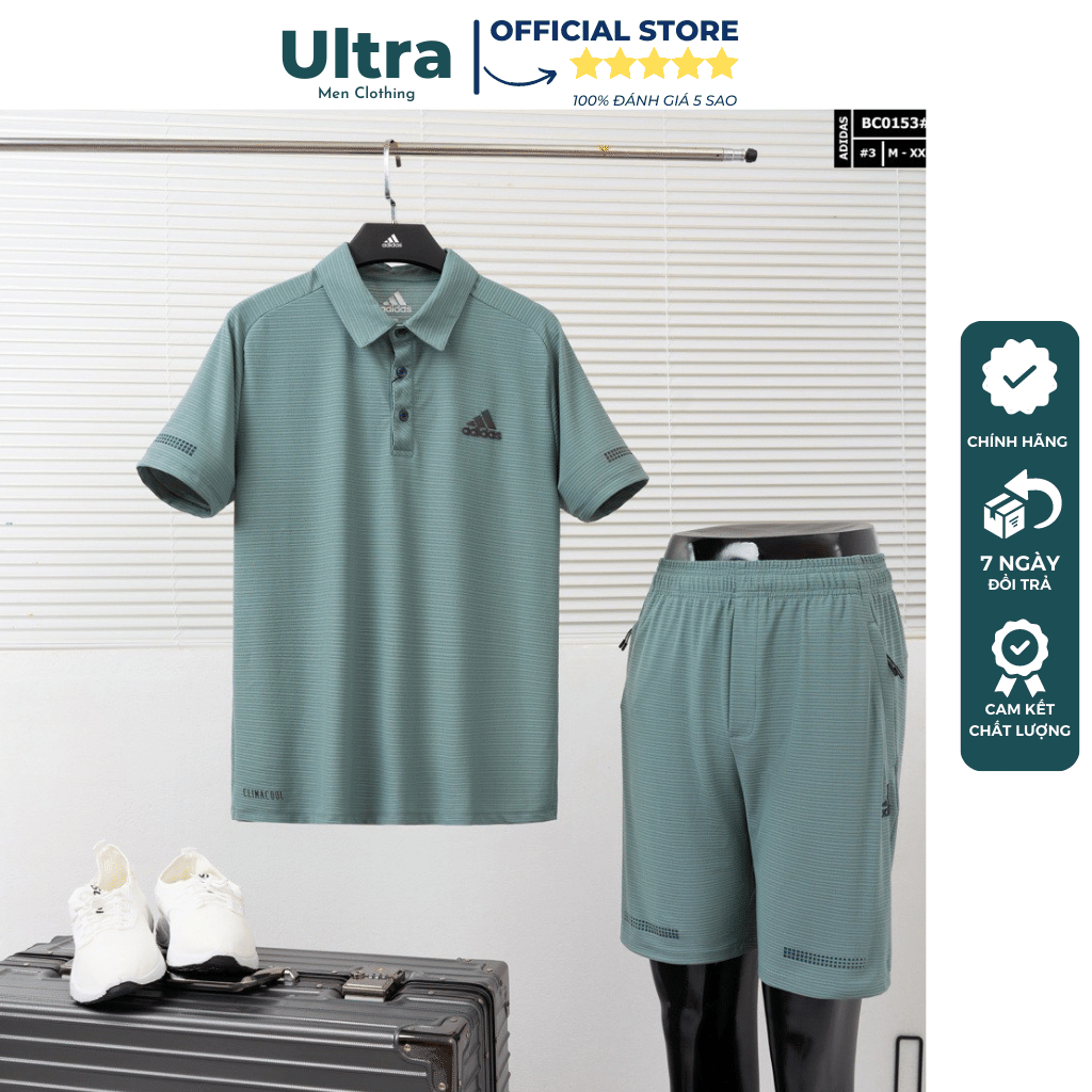 Bộ thể thao Adidas nam mùa hè Hàng Cao Cấp Ultra Men UMBC0153 Set quần áo nam chất mát hàng xịn đẹp nhiều màu 2023