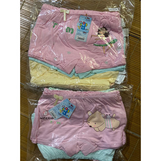 combo 3 quần chip đùi cho bé gái chất cotton lạnh
