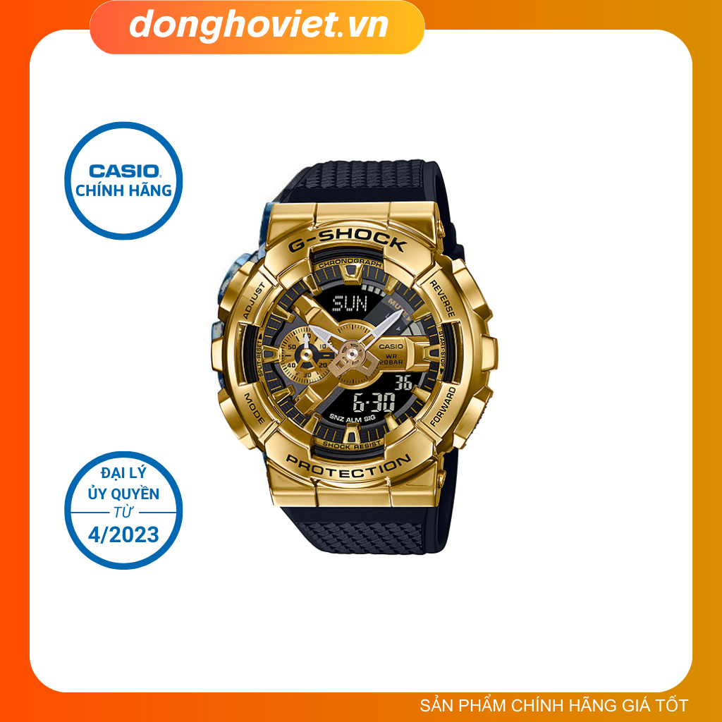 Đồng Hồ Nam Casio GM-110G-1A9DR I Chống Từ Tính - Giờ Thế Giới - Chính Hãng 100% [DHV - Donghoviet]