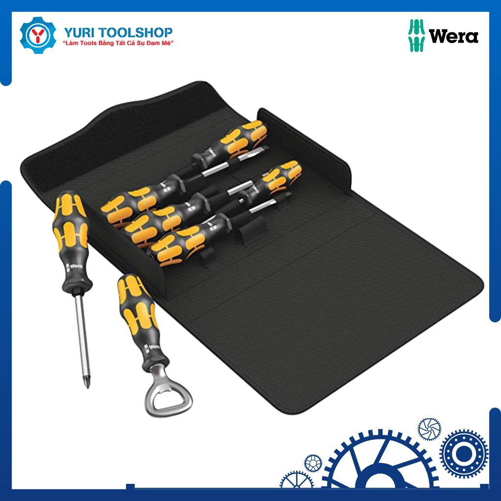 Bộ tuốc nơ vít Kraftform 900/7 set 2 Kraftform Wera Chiseldriver, 7 cái - 05137812001