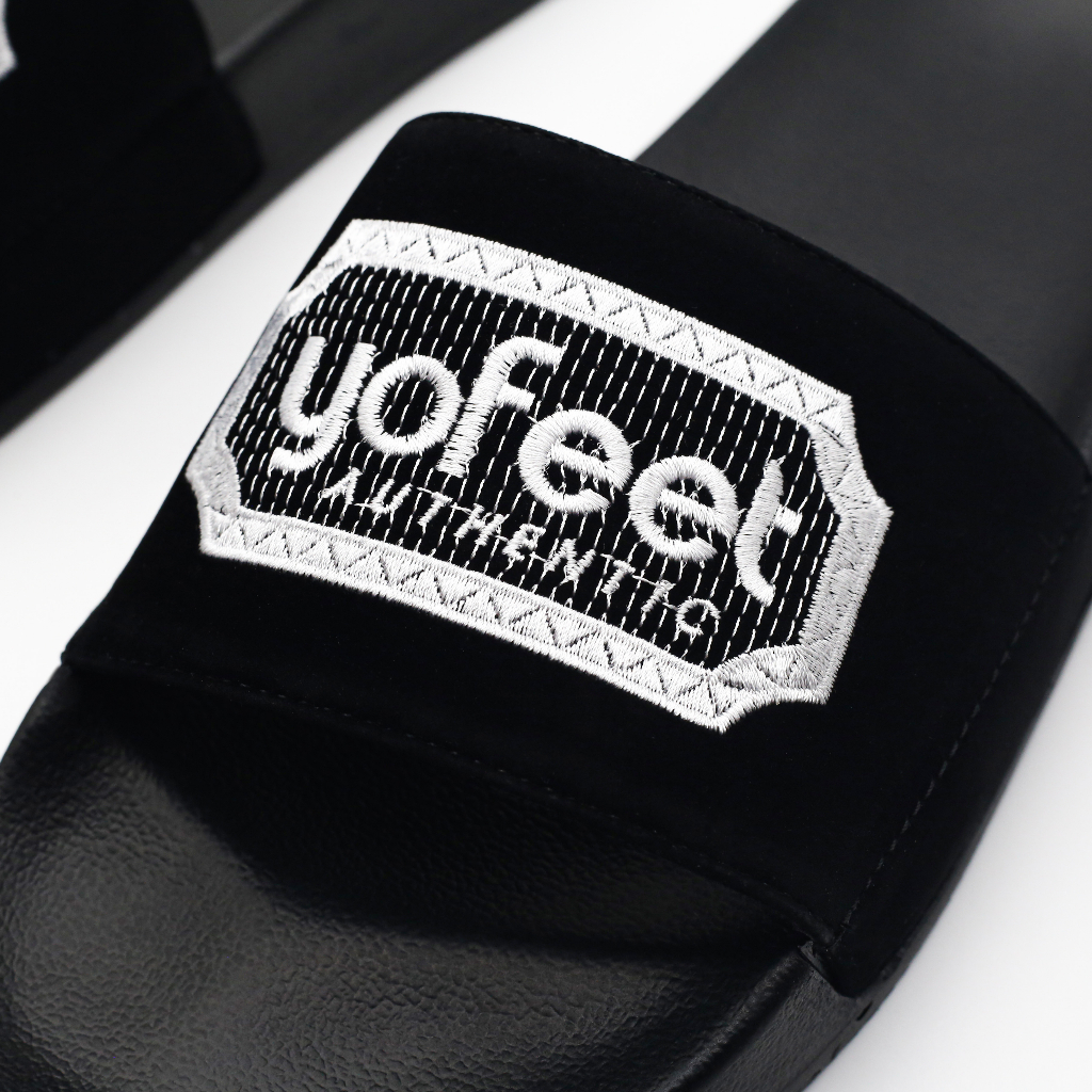 Dép nam nữ quai ngang thêu chữ , dép Nam nữ  YOFEET  trẻ trung , năng động