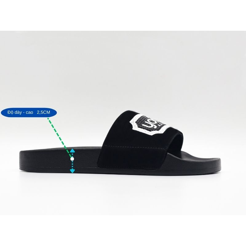 Dép nam nữ quai ngang thêu chữ , dép Nam nữ  YOFEET  trẻ trung , năng động