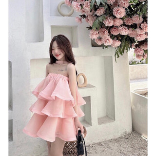 Sét váy ống xoè tiểu thư kèm quần