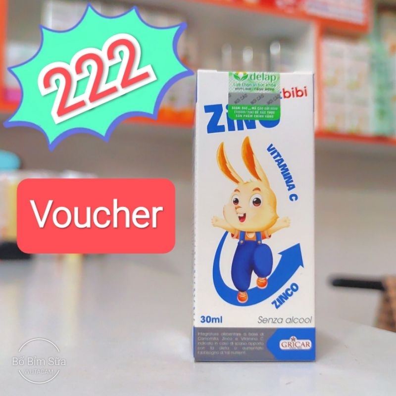 🆘 { Mã 222 } Smartbibi ZinC. Bổ sung Kẽm Tăng Đề Kháng, bé biếng ăn , tiêu hoá