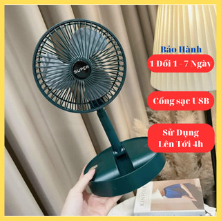 Quạt tích điện mini gấp gọn 3 chế độ gió cao cấp