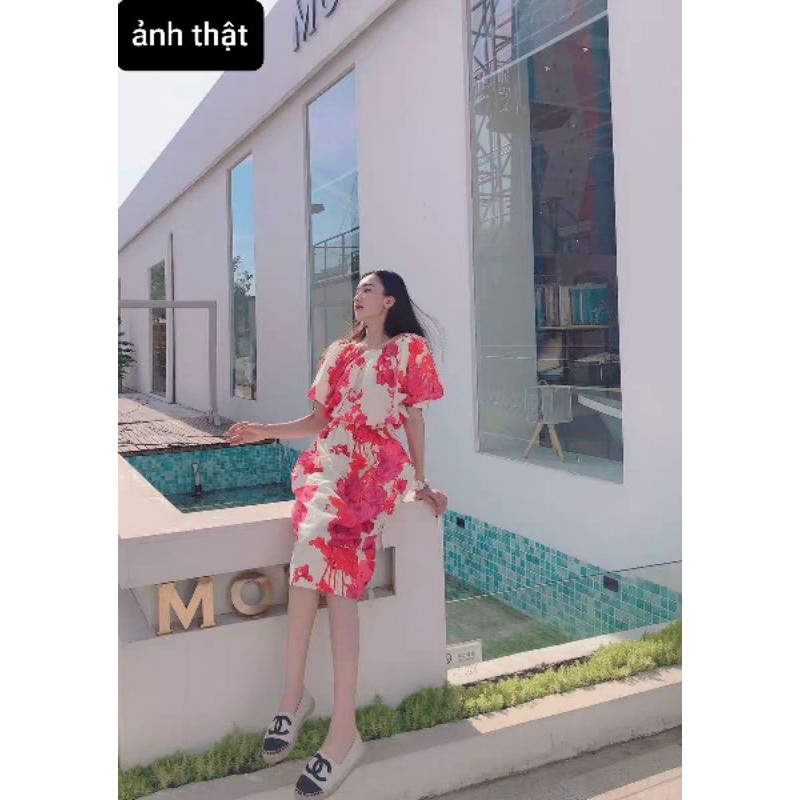 Meiyin__Đầm dài trễ vai hoa Seo Ye Ji phim Điên thì có sao