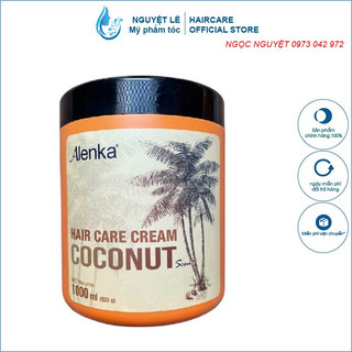 Dầu hấp ủ tóc siêu mượt Alenka Coconut Hair Care Cream 1000ml chính hãng