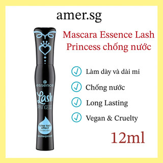 Mascara Essence Lash Princess chống nước làm dài và dày mi 12ML - CHÍNH HÃNG- Sản phẩm thuần chay