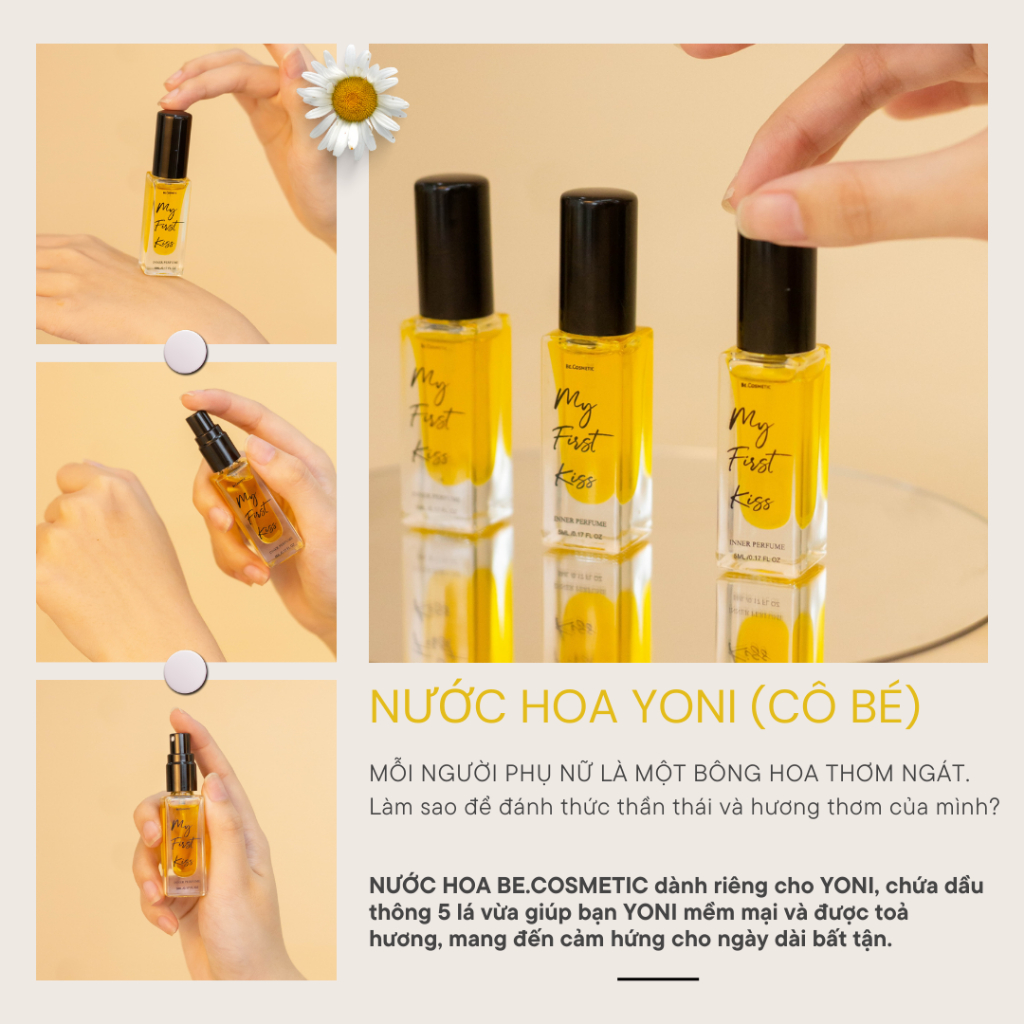 Nước hoa vùng kín Becosmetic giúp lưu hương thơm, ngăn mùi khó chịu