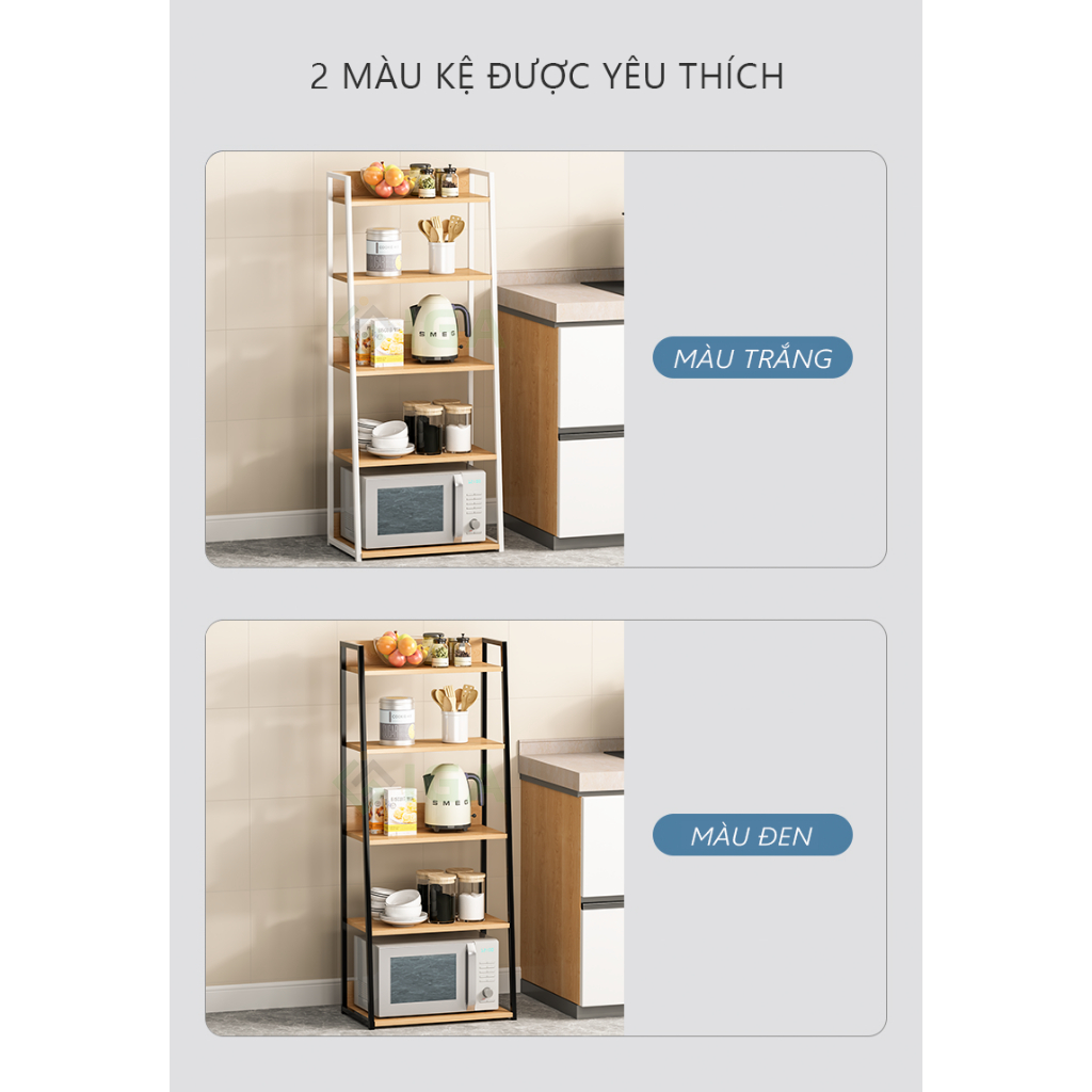 Kệ nhà bếp khung thép sơn tĩnh điện hiện đại thương hiệu MEIR FURNITURE - GM06