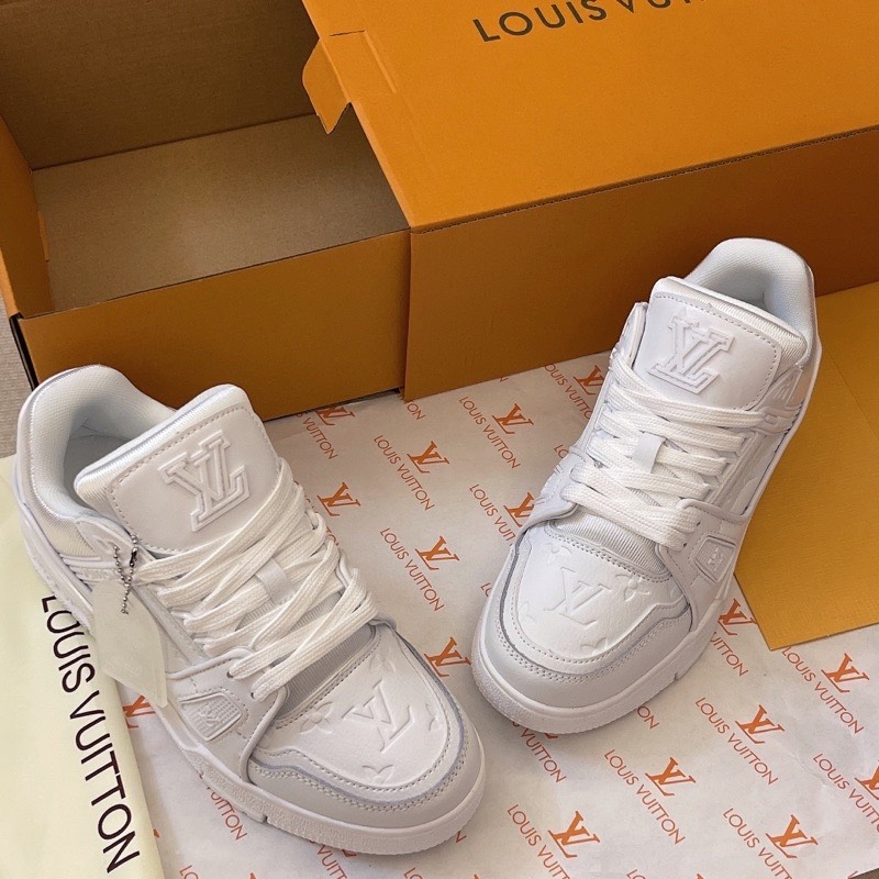 Giày LV Louis Vuitton Trainer White,Giày LV Louis Vuitton Full Box Trắng, Đế Tăng Chiều Cao,Full Box Bill | BigBuy360 - bigbuy360.vn