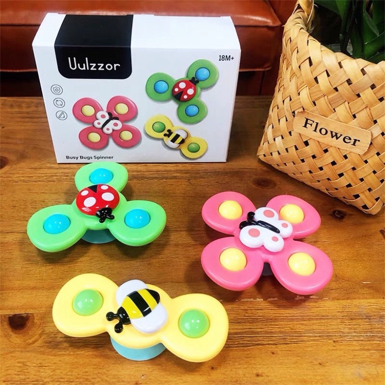 3 đồ chơi con Quay spinner hình con bọ đang yêu. ĐTBX