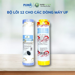 Bộ 2 lõi lọc nước 12 dùng cho các dòng máy nano và uf, lõi pp.2in1.gac, cation