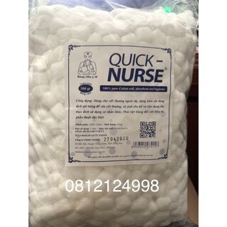 Bông viên y tế Quick Nurse gói 500g