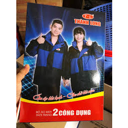 Áo mưa bộ thành long vải dù 2 lớp cao cấp