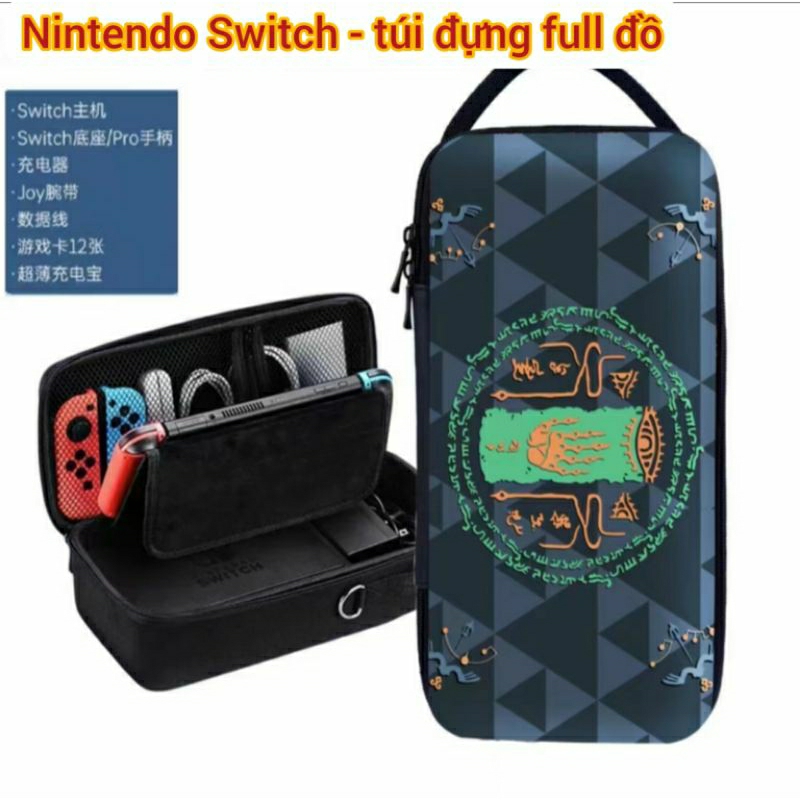 10 mẫu Túi Nintendo Switch Travel Case du lịch vali nintendo switch oled hộp đựng to deluxe Zelda PiKa Mario...Vali