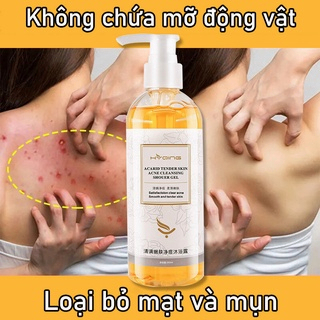 Sữa tắm chống ve sữa tắm loại bỏ mụn sữa tắm trắng da 260ml Nhanh chóng loại bỏ mạt và mụn Cải thiện làn da khô ngứa