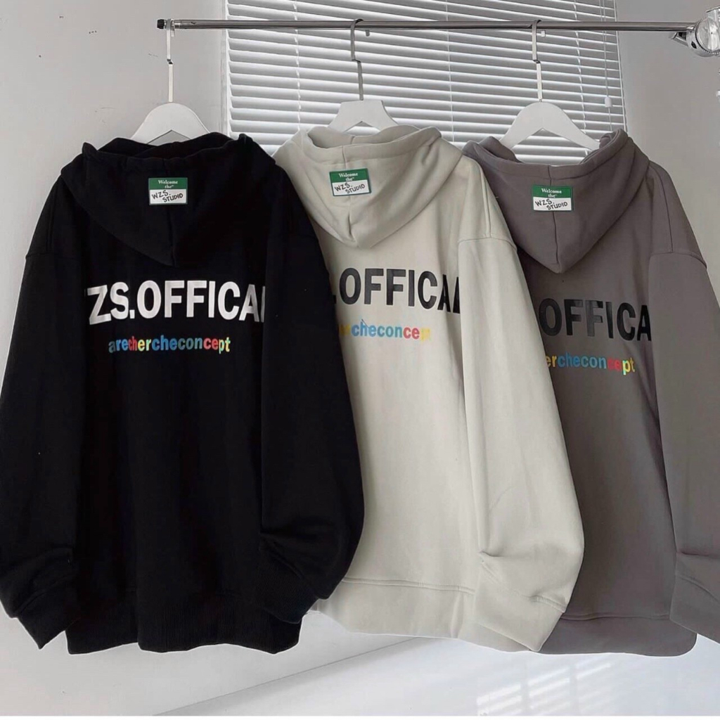 Áo khoác hoodie nam nữ phong cách unisex chất liệu nỉ ngoại logo in W thích hợp đi chơi, dạo phố