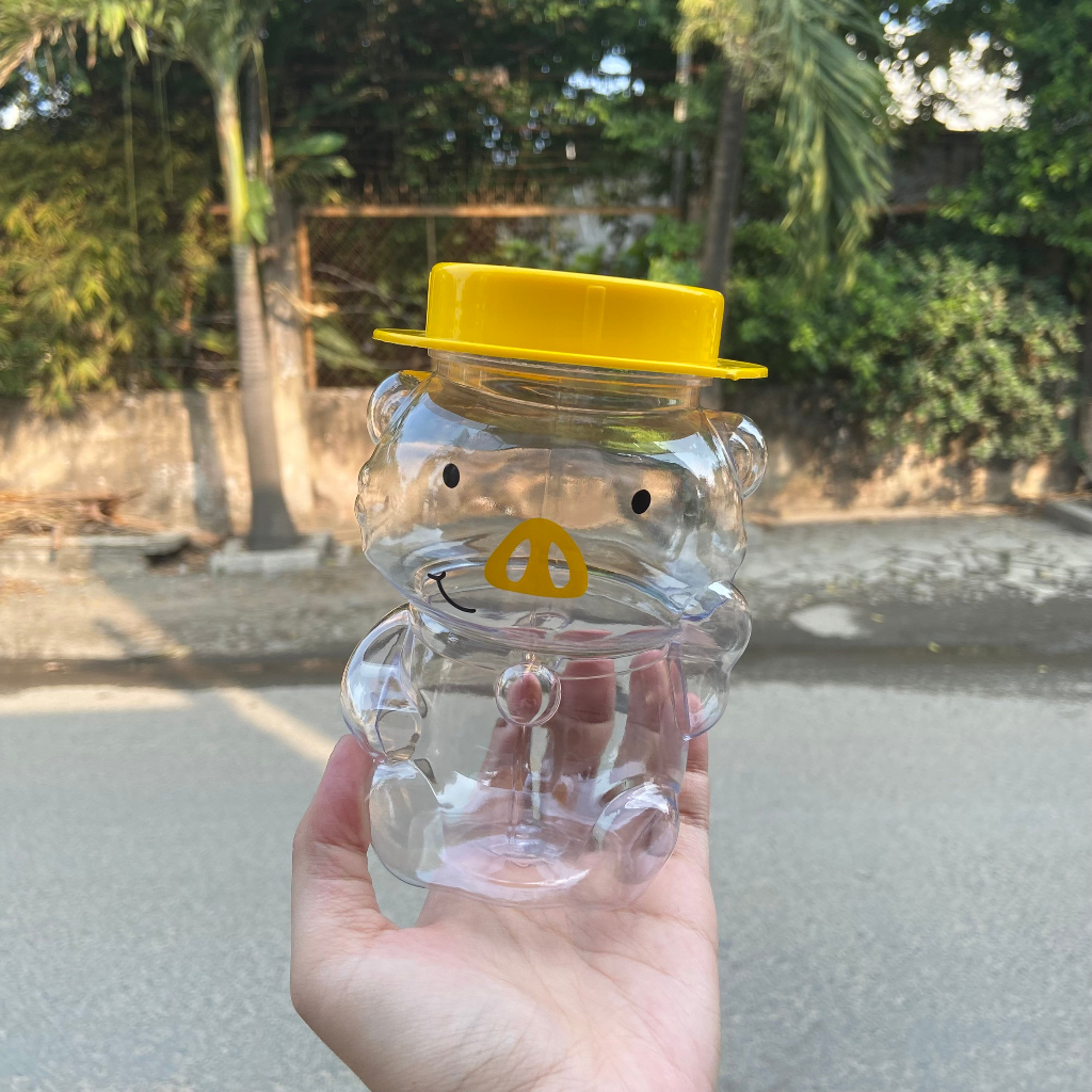 Hủ nhựa PET đa dạng các hình nhân vật mèo thần tài 2023, doramon đáng yêu, đầu lâu, gấu trúc, vịt .. cực ngầu..Giá xưởng