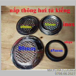 Lỗ thông hơi tủ nhôm kính , chụp thông hơi nhựa và inox , phụ kiện tủ nhôm kiếng, thông hơi tủ chén dĩa