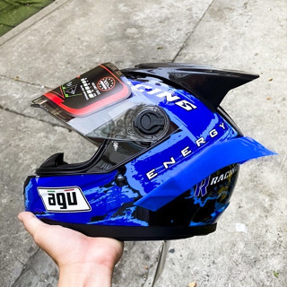 Mũ Bảo Hiểm Fullface AGU Tem Racing Chính Hãng (Mới 2025) + Tặng Túi Đựng Nón