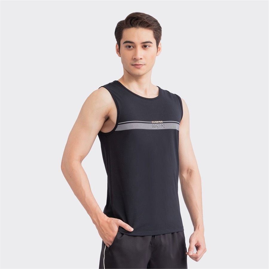 Áo tank top basic ARISTINO thiết kế khỏe khoắn, chất mềm nhẹ, thấm hút mồ hôi - ATT009S3