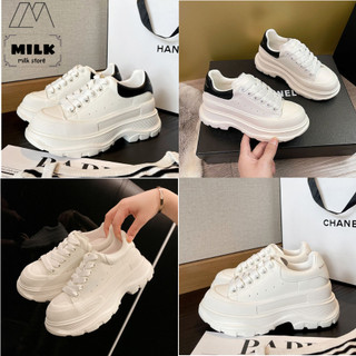 Giày thể thao MC QUEEN đế cao su đúc cao 7cm cao cấp phong cách trẻ trung năng động