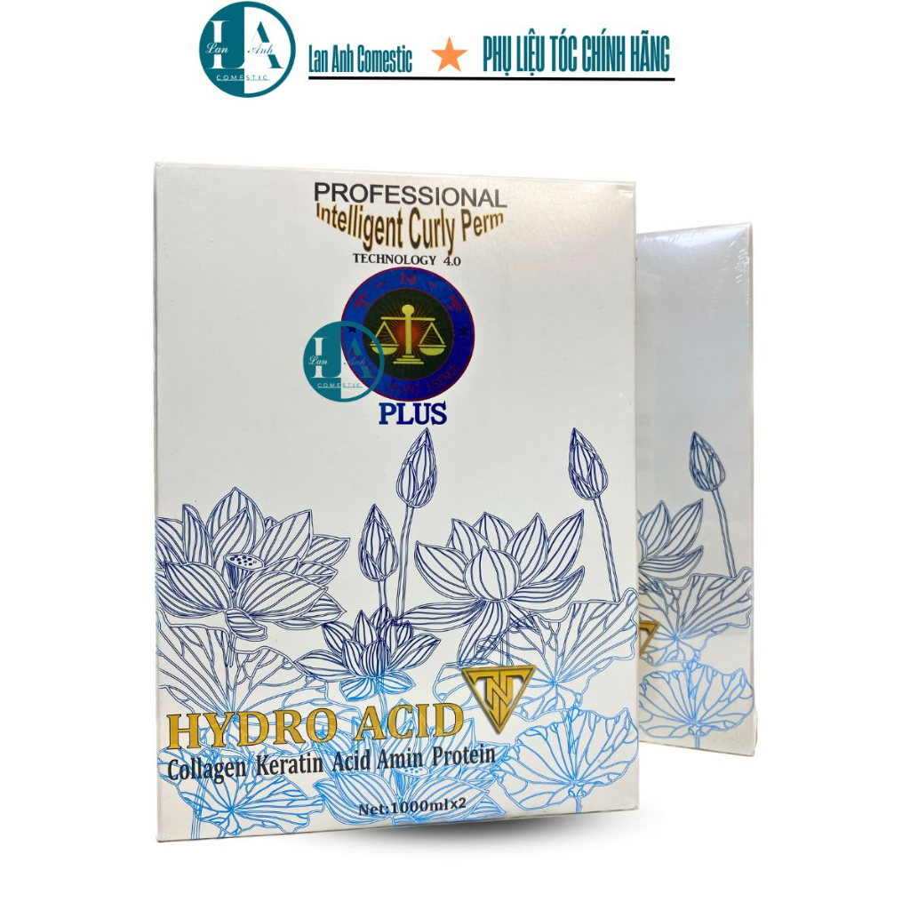 Uốn nóng Hydro Acid (siêu xoăn,  không lo mềm hoá) Uốn Ép thông minh Hydro Acid TNT Thuoc uon TNT