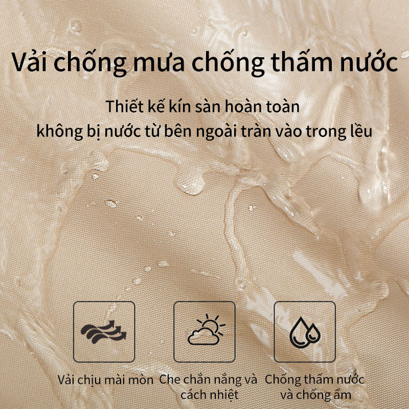 Lều cắm trại đi đu lịch tự động lều chống nước chống tia tử ngoại một lớp màu xanh lá cây đậm