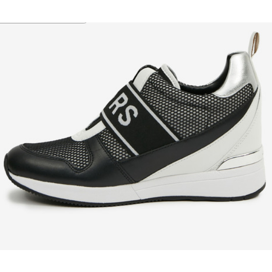 MICHAEL MICHAEL KORS - Giày thời trang, đế độn MK "Maven Slip On Trainer" màu xanh/ trắng