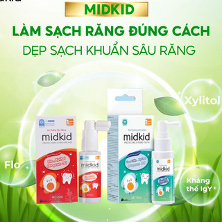 Xịt chống sâu răng cho bé midkid - cho bé hàm răng chắc khỏe
