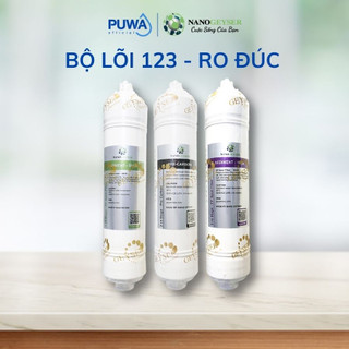 Lõi lọc số 123 dùng cho các dòng máy ro lõi đúc, lõi sediment 5mcr, pre carbon, sediment 1mcr