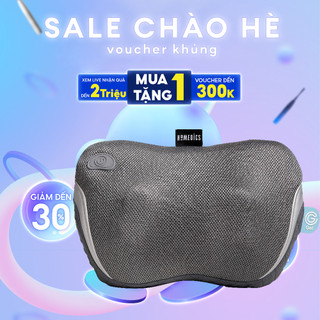 Gối massage Shiatsu 3D Gel Touch Homedics SP-135 HT Beauty sử dụng nhiệt hồng ngoại, bi lăn đảo chiều nâng cao hiệu quả