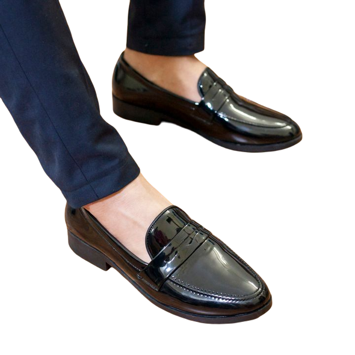 Giày Mọi Nam Đẹp AROTI Dáng Lười Chất Da Cao Cấp,Đế Khâu Cực Bền Form Mọi Công Sở Lịch Lãm Màu Đen-Đủ size  M367-B VN