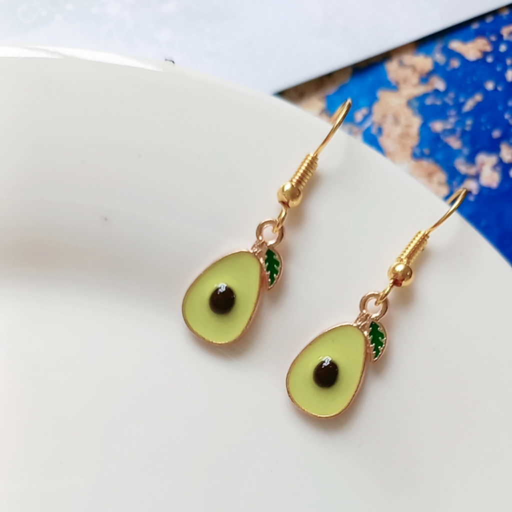 Bông tai nữ hình trái bơ phong cách Hàn Quốc dễ thương dành cho nữ