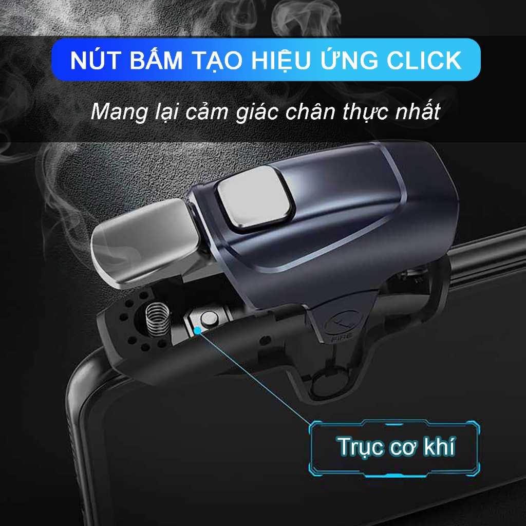 Nút auto tap pubg freefire MEMO AK02 tay cầm chơi game điện thoại gaming lên đến 30 tap cho sinh tồn đối kháng FPS