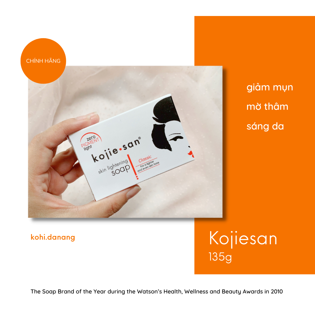 Xà bông Kojiesan hương cam dịu nhẹ, sáng da, tạm biệt mụn lưng