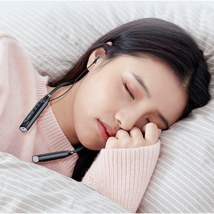 Tai nghe Bluetooth 580 không dây Chip Mới 5.3 Thẻ cắm gắn trên cổ Thời lượng pin siêu dài Micrô cắm trong tai Tai nghe