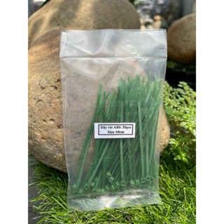  Dây rút nhựa dẻo 10cm gói 50 sợi màu xanh lá chuyên dùng cột đồ dùng trong nhà 