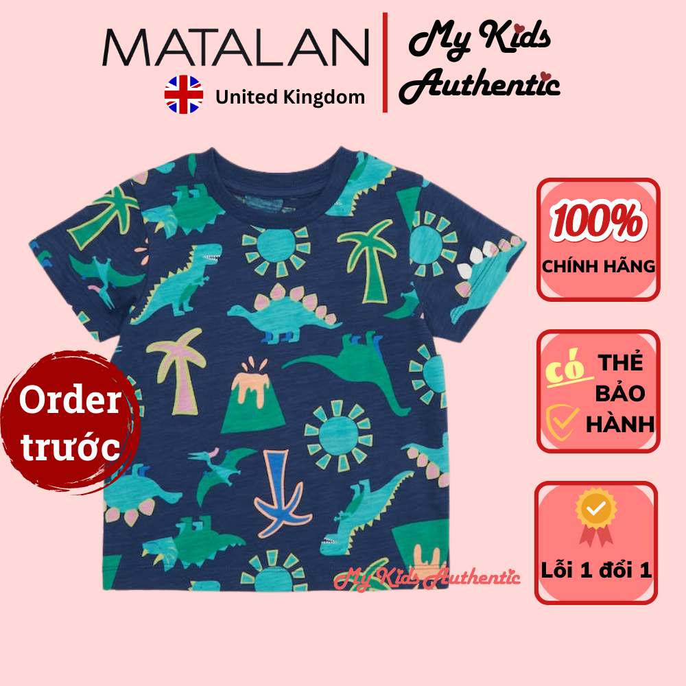 Áo thun, áo phông MATALAN - Anh quốc (ORDER TRƯỚC) cho bé trai 9 tháng ~ 6 tuổi 100% cotton - My Kids Authentic