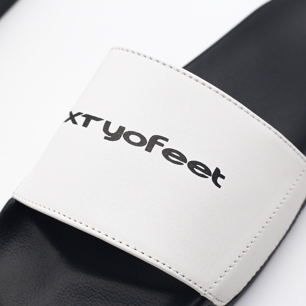 Dép quai ngang nam nữ quai nỉ thêu chữ nét phong cách chất liệu cao cấp